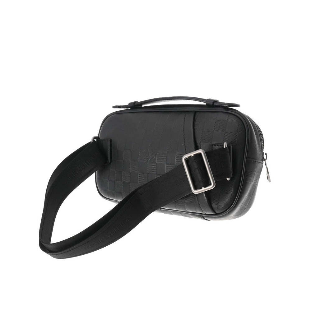 Louis Vuitton Black Onyx Belt Ambrelle Infini Damier Taurillon Body Leather